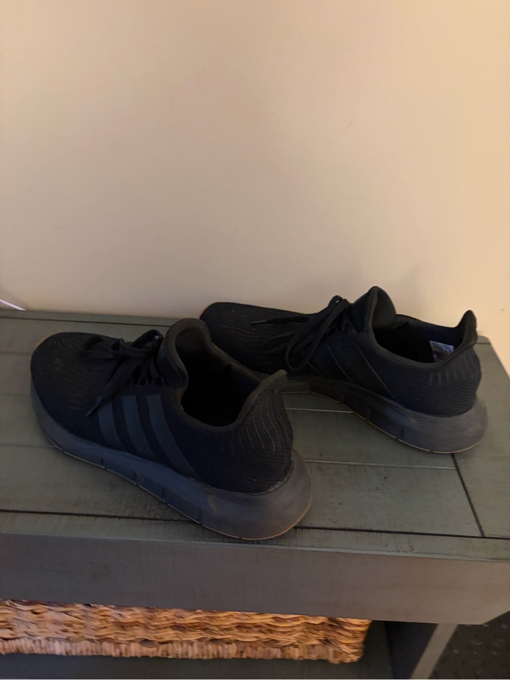 adidas Men's Black Low-Profile Running Sneakers
